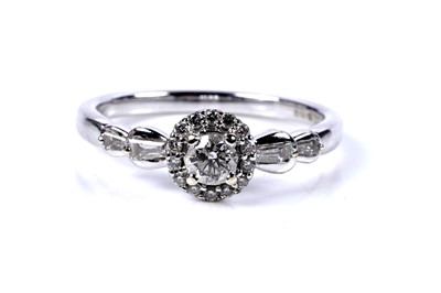 Lot 56 - A contemporary Emmy diamond ring
