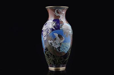 Lot 847 - A Japanese cloisonne vase