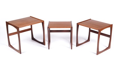 Lot 541 - Victor B Wilkins for G Plan: a teak nest of three ‘Quadrille’ tables