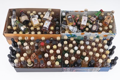 Lot 479 - A large collection of whisky miniatures