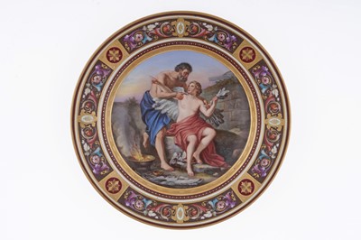 Lot 916 - A Royal Vienna classical plate