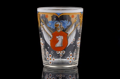 Lot 942 - Three Continental glass beakers