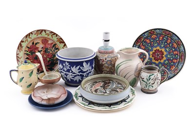 Lot 216 - A collection of studio and other 20th Century pottery