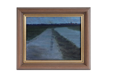 Lot 17 - George Sherwood Hunter - Dutch fields at dusk | oil