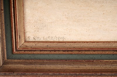 Lot 43 - George Sherwood Hunter - Shrimpers - Oostduinkerke | oil