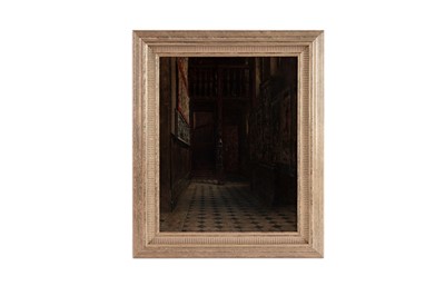 Lot 70 - George Sherwood Hunter - Country house interior | oil