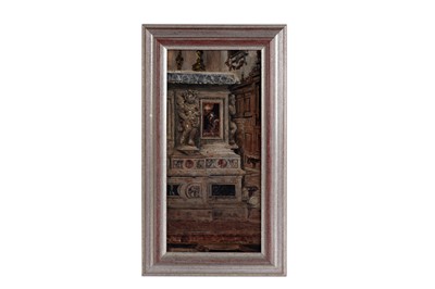 Lot 12 - George Sherwood Hunter - The interior of a Catholic Church | oil