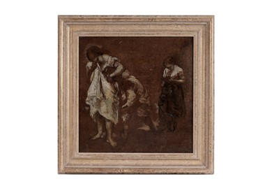 Lot 82 - George Sherwood Hunter - Three figural studies | oil