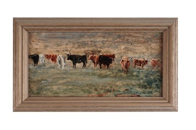 Lot 69 - George Sherwood Hunter - “Highland Cattle, Skye” | oil