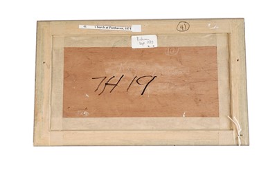 Lot 89 - George Sherwood Hunter - “Church at Port Haven, 1873” | oil