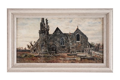 Lot 90 - George Sherwood Hunter - “Church at Port Haven, 1873” | oil