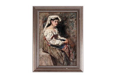 Lot 75 - George Sherwood Hunter - Italian woman seated | oil