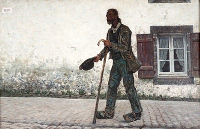 Lot 121 - George Sherwood Hunter - The beggar man | oil