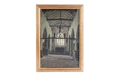 Lot 24 - George Sherwood Hunter - “The Chappell of St. Moda, Brittany 1905” | oil