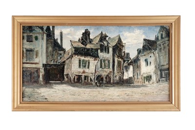 Lot 86 - George Sherwood Hunter - Town Square, Northern Europe | oil