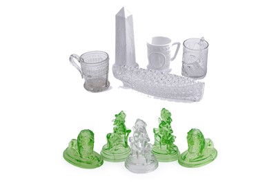 Lot 376 - A selection of late 19th Century and later pressed glass