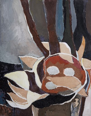 Lot 88 - Malcolm Riddell - Still life, homage to Braque | mixed media