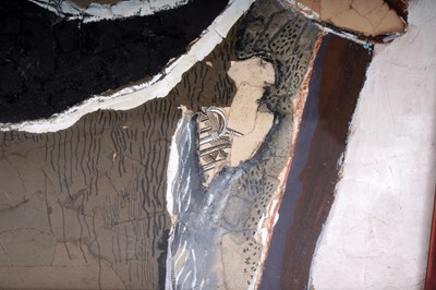 Lot 88 - Malcolm Riddell - Still life, homage to Braque | mixed media