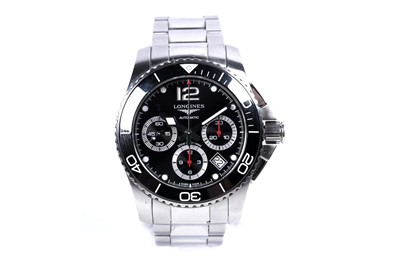 Lot 785 - Longines Hydro Conquest: a stainless steel cased automatic chronograph wristwatch