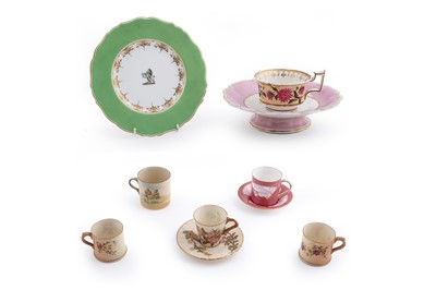 Lot 277 - A Grainger Worcester armorial plate; and other items