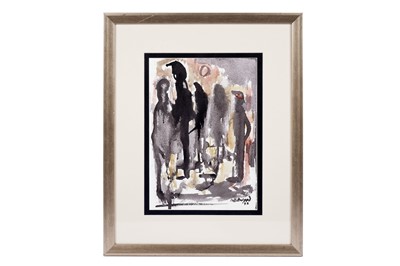 Lot 527 - James Lawrence Isherwood - Wigan People | mixed media