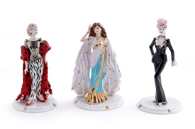 Lot 244 - Three boxed Coalport David Shilling limited edition figures