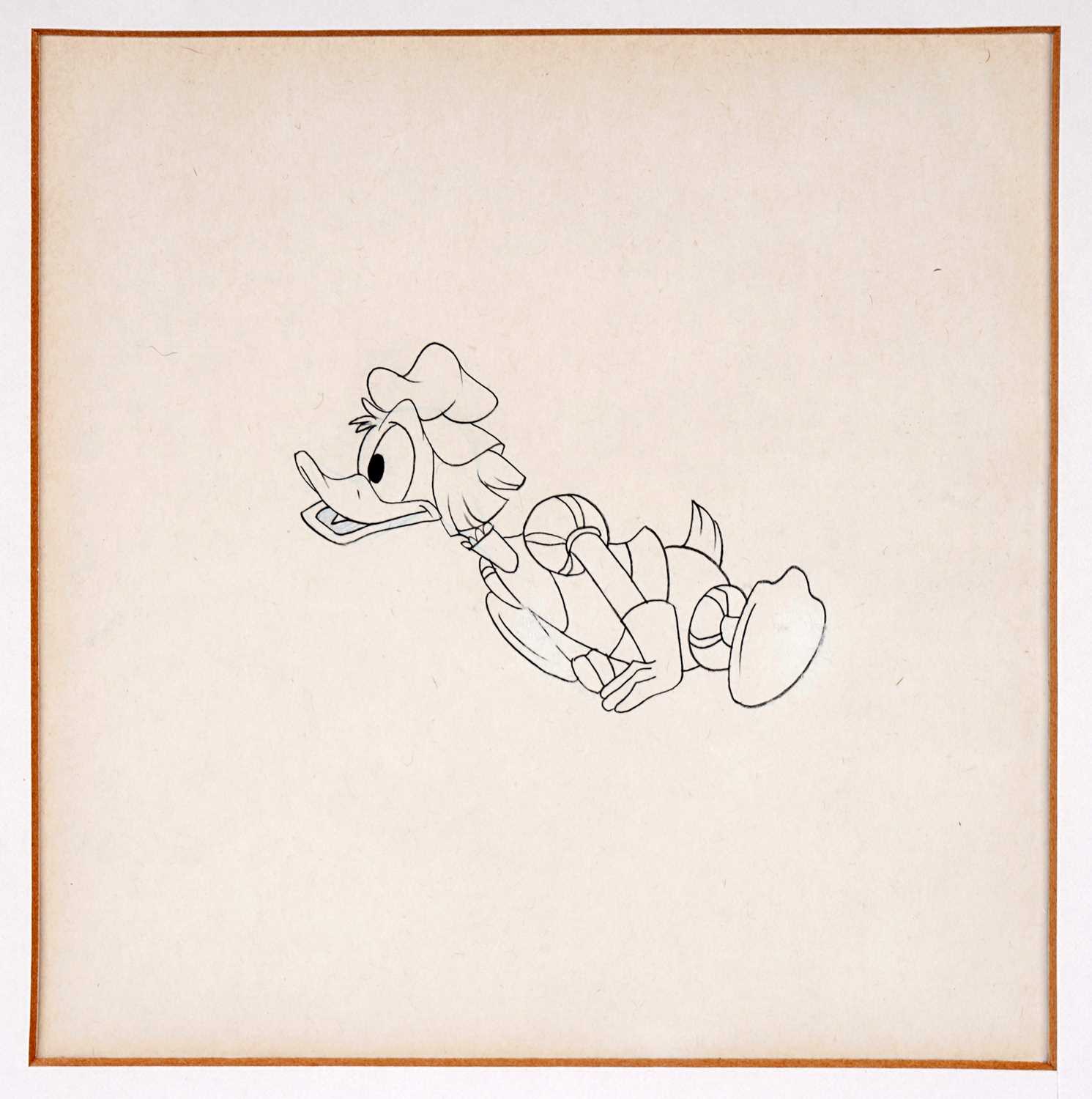 Lot 562 - Disney Animation Drawing - Donald Duck, looking left | graphite