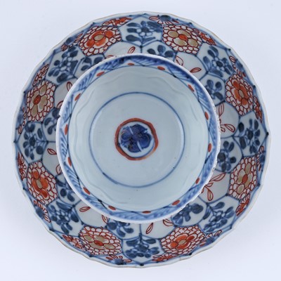 Lot 804 - Two Chinese tea bowls and saucers