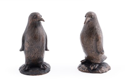 Lot 151 - A pair of contemporary bronze figures