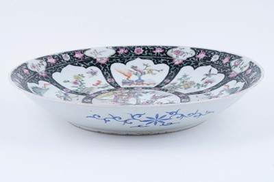 Lot 801 - A Chinese famille rose charger