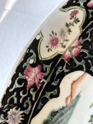 Lot 801 - A Chinese famille rose charger