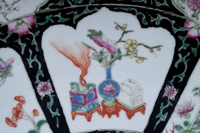 Lot 801 - A Chinese famille rose charger