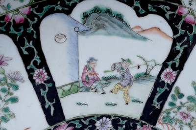 Lot 801 - A Chinese famille rose charger