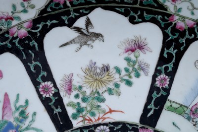 Lot 801 - A Chinese famille rose charger