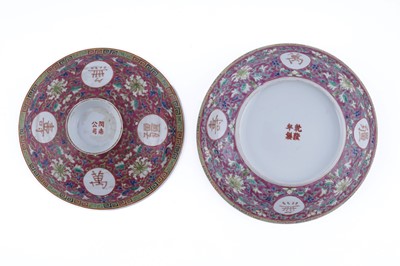 Lot 802 - A famille rose bowl and cover