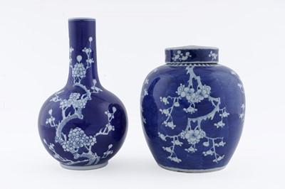 Lot 811 - A ginger jar and vase