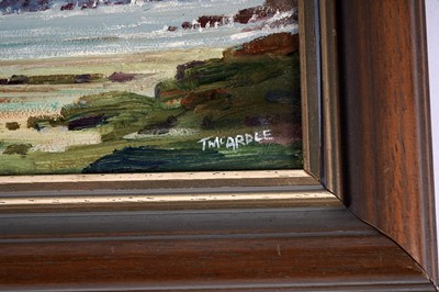 Lot 548 - Terence McArdle - Looking towards Tynemouth Priory | oil