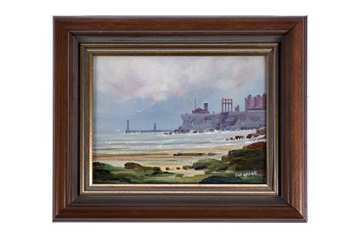 Lot 548 - Terence McArdle - Looking towards Tynemouth Priory | oil