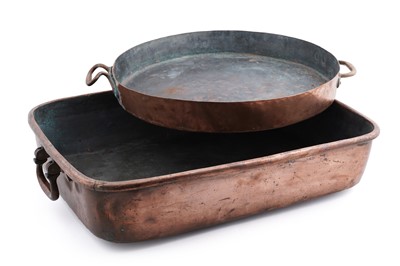 Lot 129 - Two copper pans