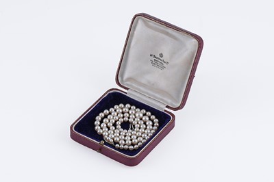 Lot 49 - An early 20th Century cultured pearl necklace