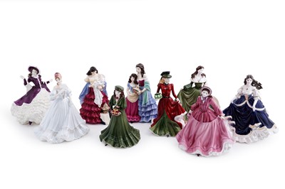 Lot 258 - Royal Worcester, Royal Doulton and Coalport figures