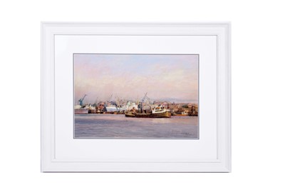 Lot 554 - Walter Holmes - Middle Docks & Engineering Co Ltd, South Shields | pastel