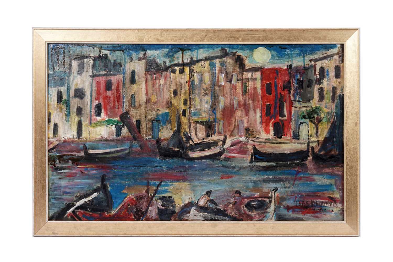 Lot 522 - James Lawrence Isherwood - Venice Moonlight | oil