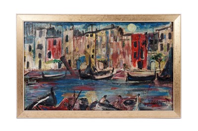 Lot 522 - James Lawrence Isherwood - Venice Moonlight | oil