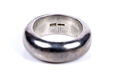 Lot 89 - A Georg Jensen Modernist silver ring designed by Hans Hansen; and others similar