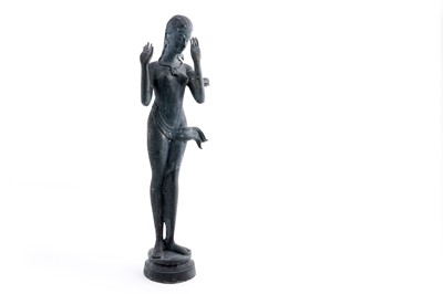 Lot 152 - A bronze figure of an Indian deity
