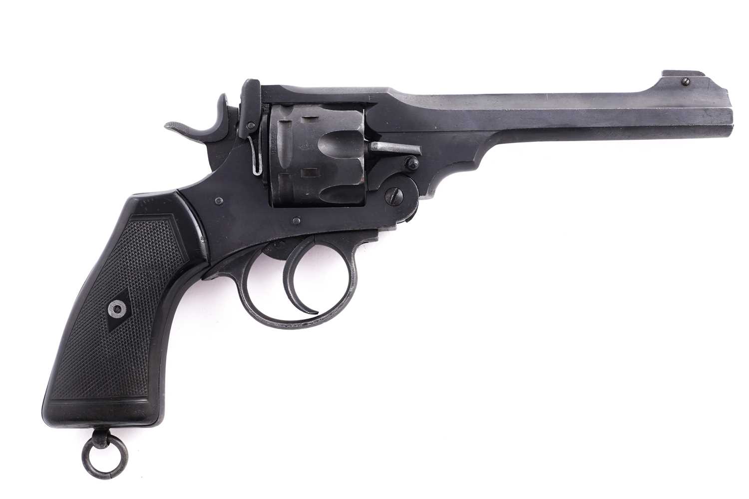 Lot 53 - A deactivated British Webley .455 cal revolver