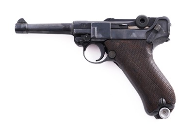 Lot 55 - A deactivated WWII period German Luger P08 9mm semi-automatic pistol