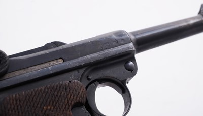 Lot 55 - A deactivated WWII period German Luger P08 9mm semi-automatic pistol