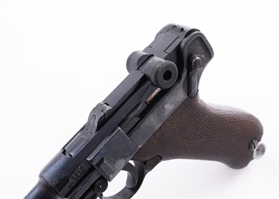 Lot 55 - A deactivated WWII period German Luger P08 9mm semi-automatic pistol
